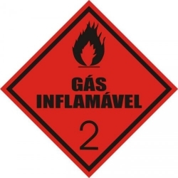 Adesivo Gás inflamável 2
